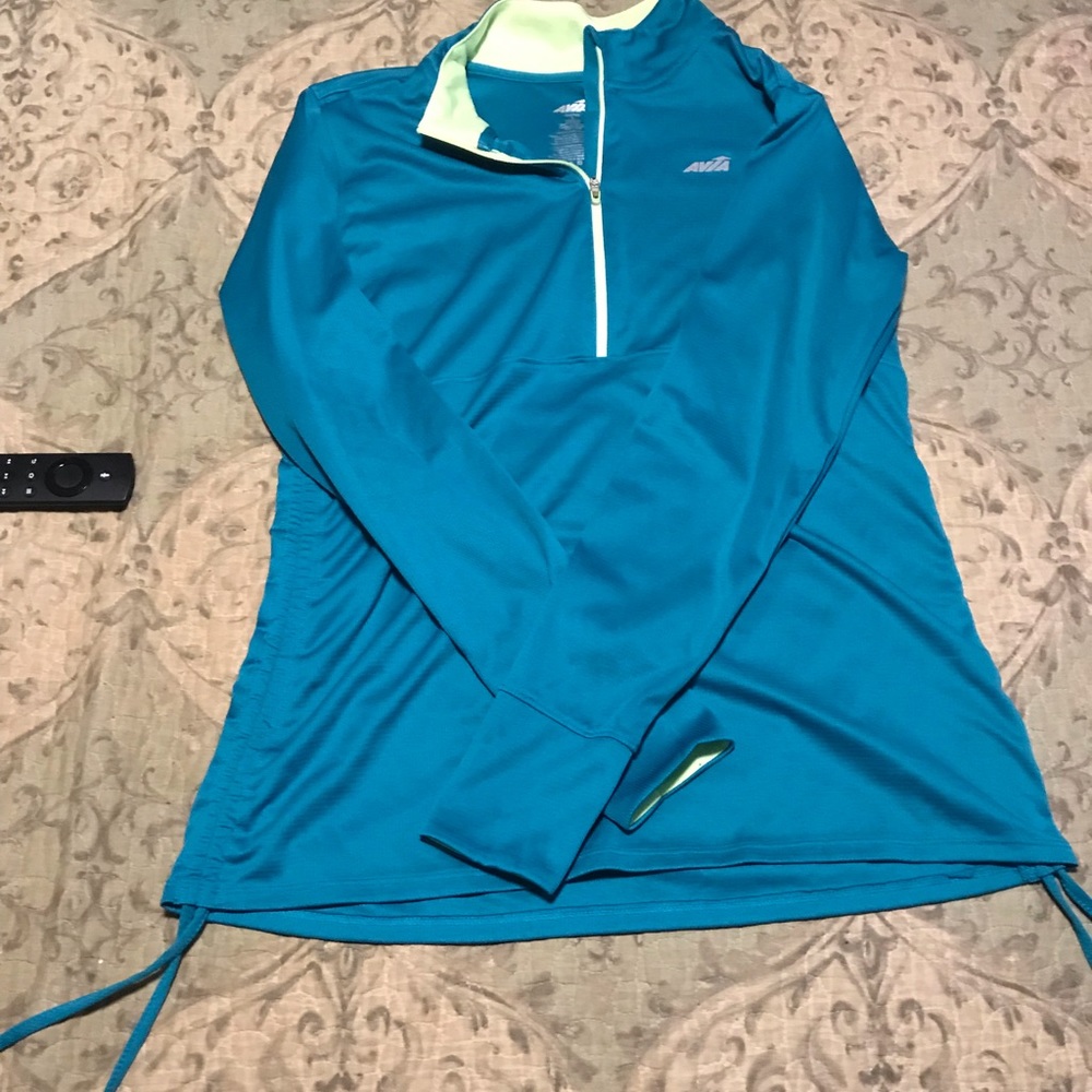 Blue athletic pull over